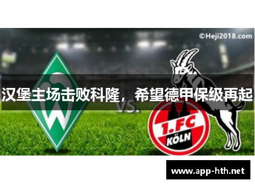 汉堡主场击败科隆，希望德甲保级再起